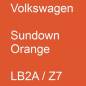 Preview: Volkswagen, Sundown Orange, LB2A / Z7.